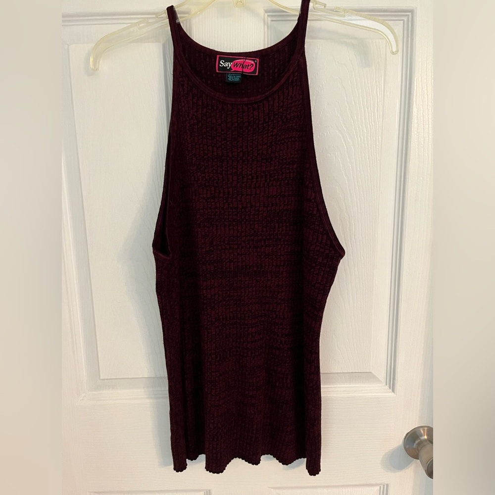 Say What? Ribbed knit tank